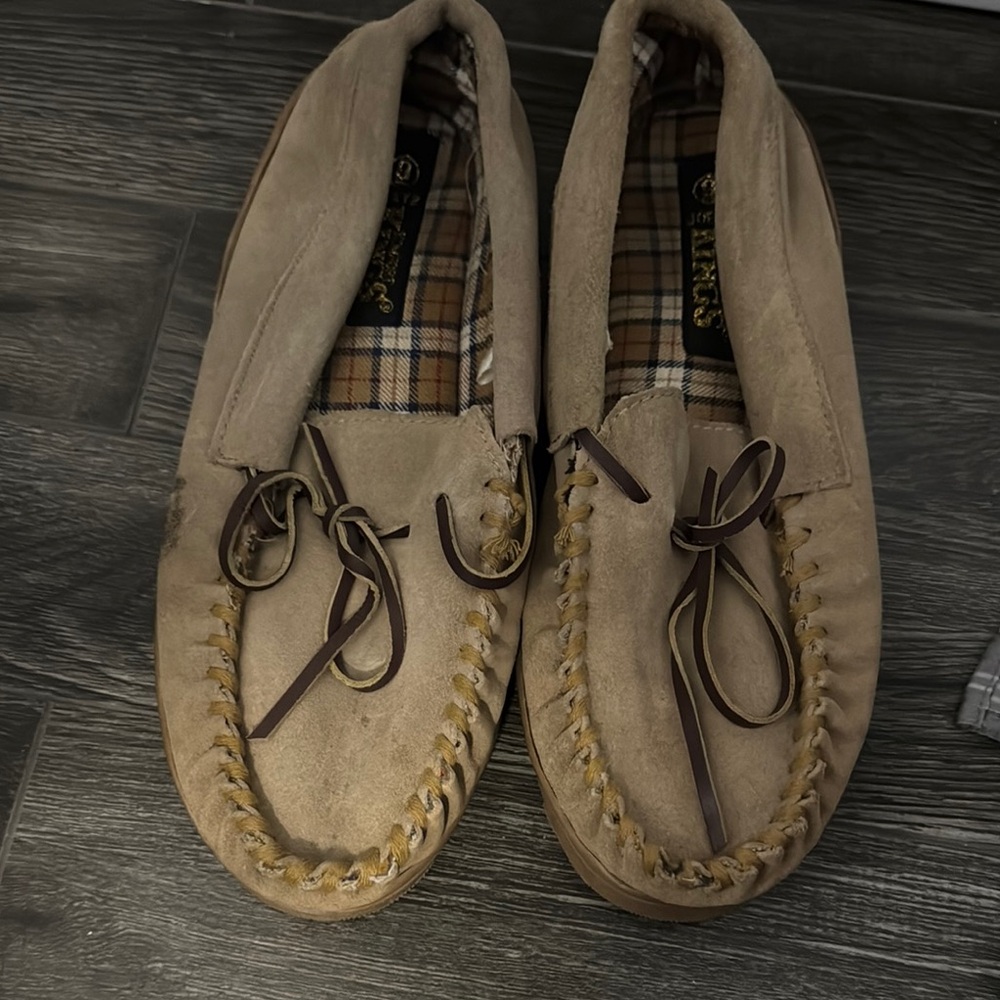 Men's Tan Moccasin Shoes